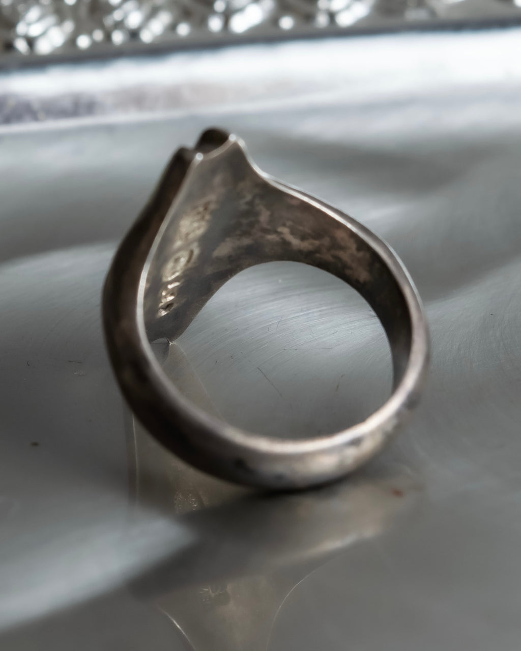 "GEORG JENSEN" Silver 925 cross detail 129 ring