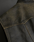 "CHANEL" 2000AW Karl Lagerfeld period calf leather vest