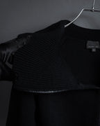 "FENDI" Raglan sleeves short length zip-up knit