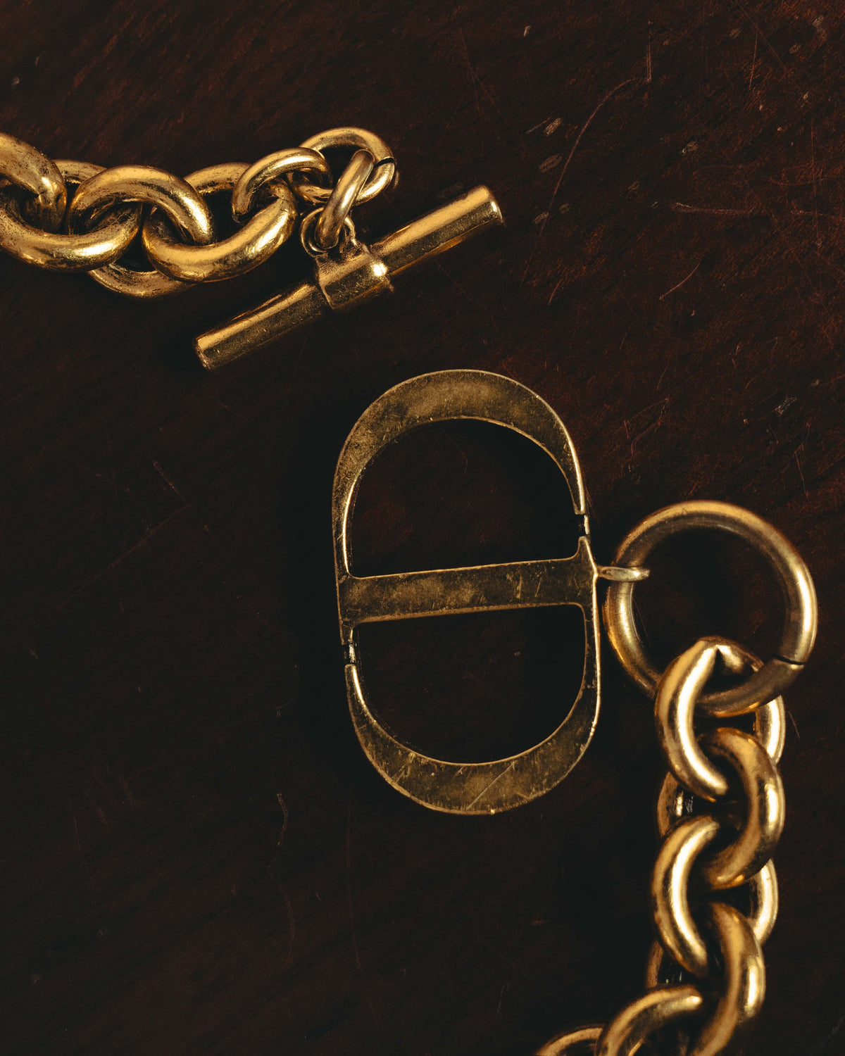 -SPECIAL- “DIOR” 2018-2025 Oversized CD charm chain bracelet