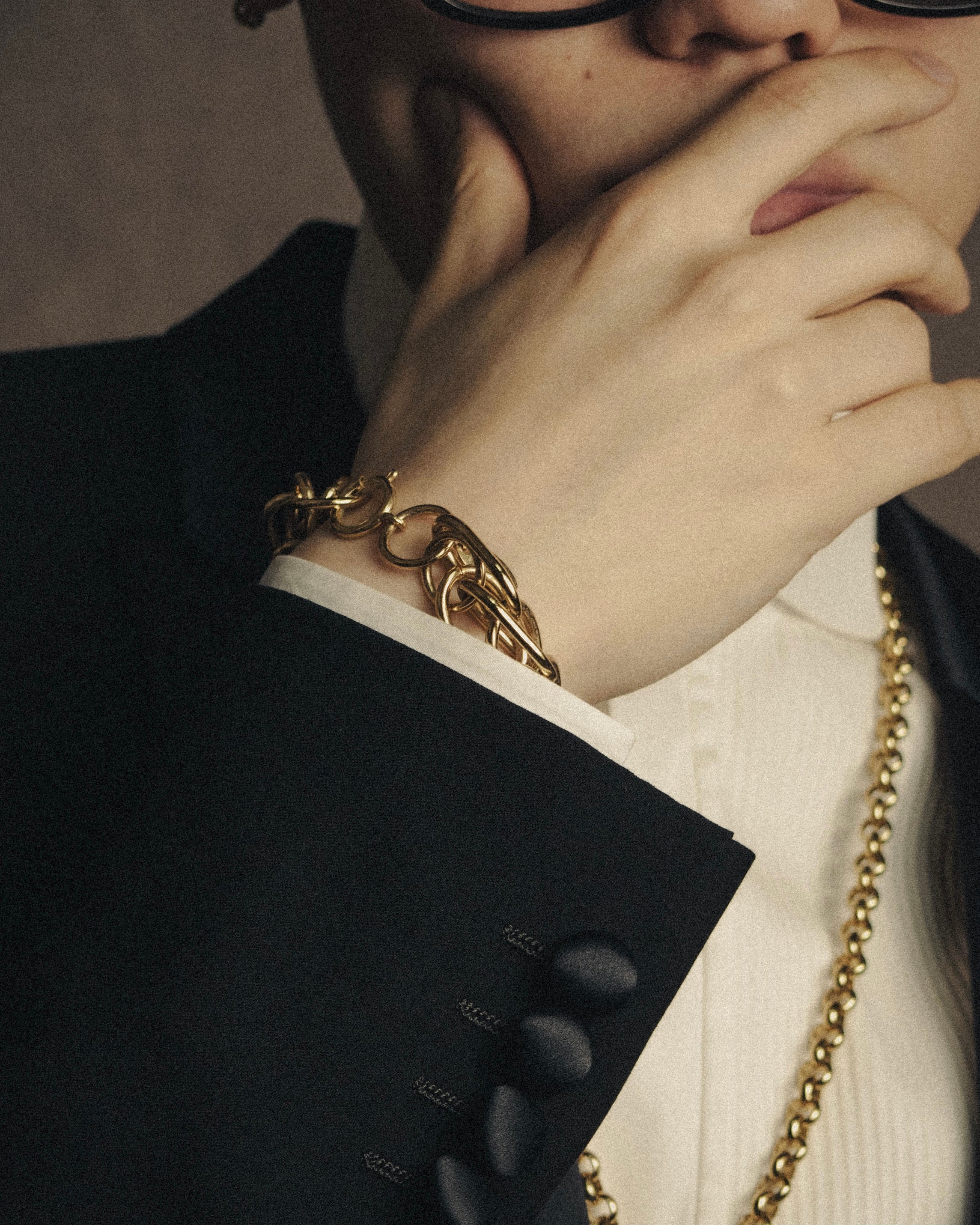 SPECIAL– “LOEWE” 80's-90's Interwoven chain bracelet – MOOD