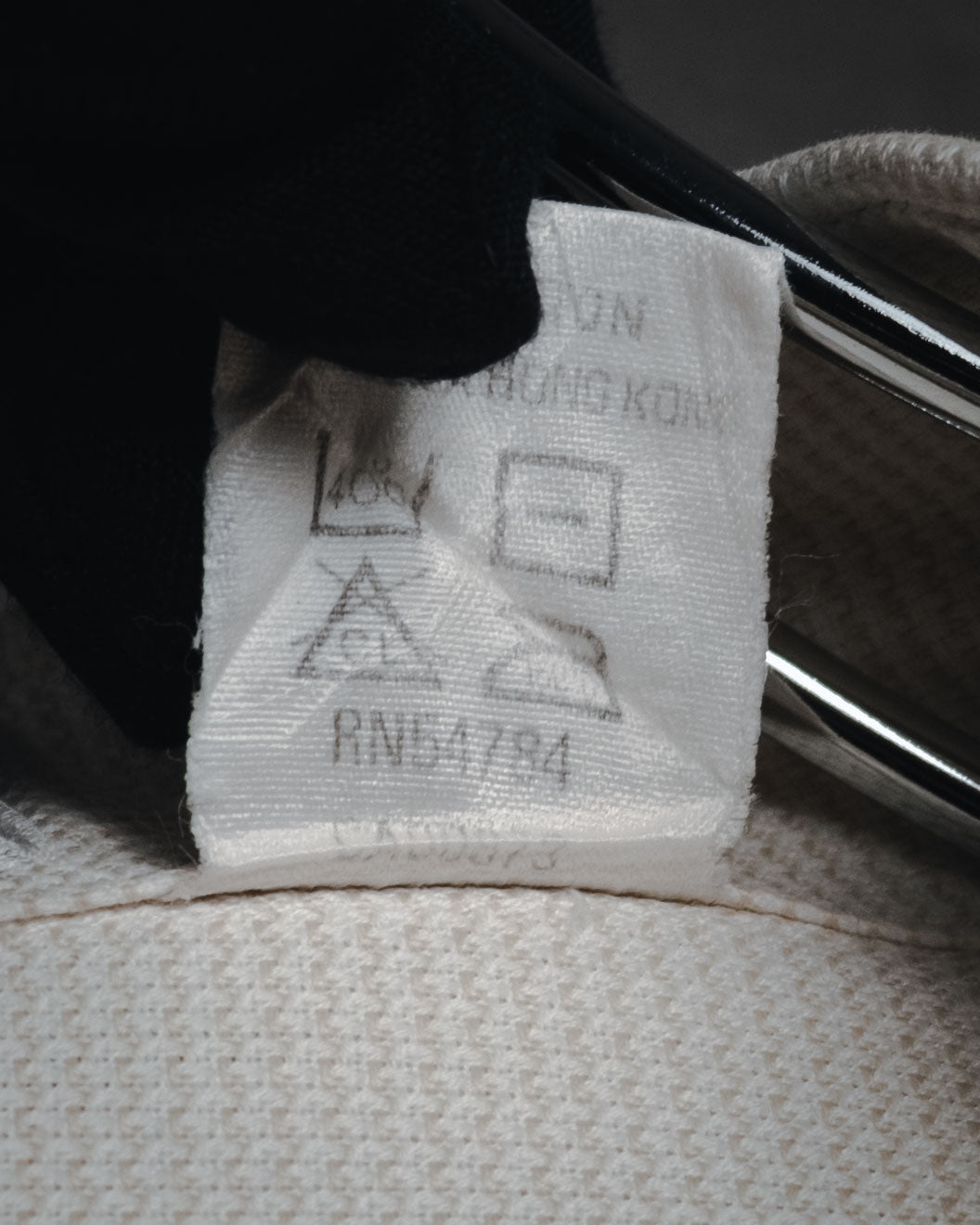 "VALENTINO UOMO" 80’s-90’s Textured pique cotton dress shirt