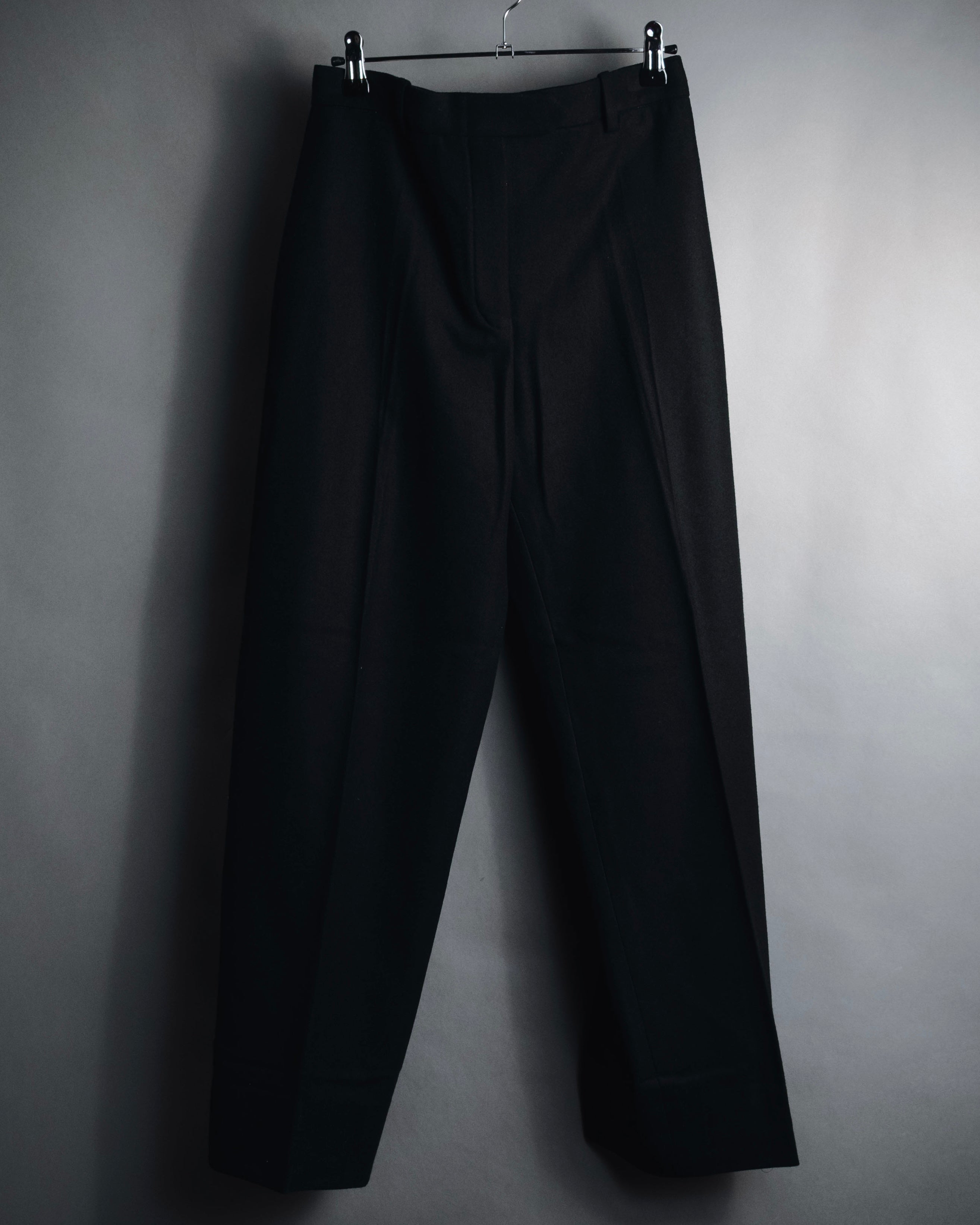 "HERMES" 90’s-00’s high-rise straight slacks