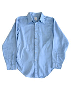 VINTAGE/ Button down cotton blue shirt