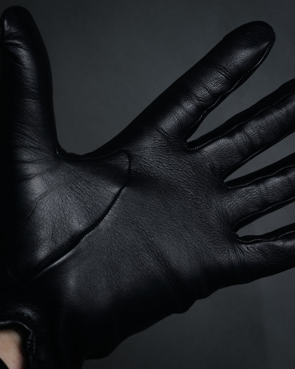 “HERMES” 2000’s Jumbo hook leather gloves