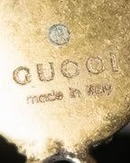 "GUCCI" Strawberry＆spike motif rhinestone earrings