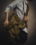 -SPECIAL- “YVES SAINT LAURENT” 00’s-10’s Ostrich leather top handle satchel