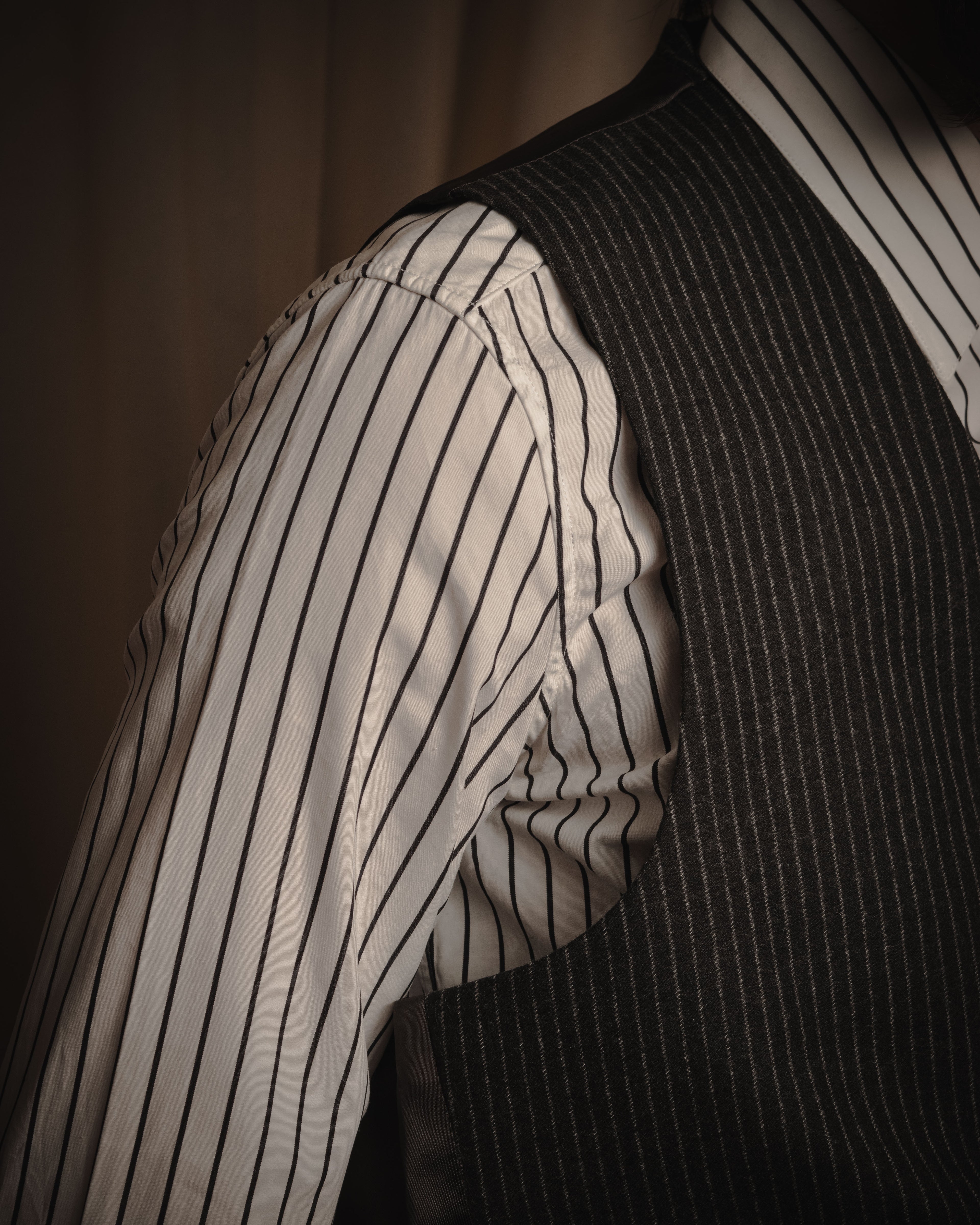 "Maison Margiela" 2011 AW pinstripe tailored vest