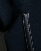 "GUCCI" Leather piping design box sleeve T-shirt