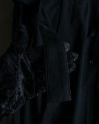 "YOHJI YAMAMOTO +NOIR" Asymmetrical slit sarouel slacks