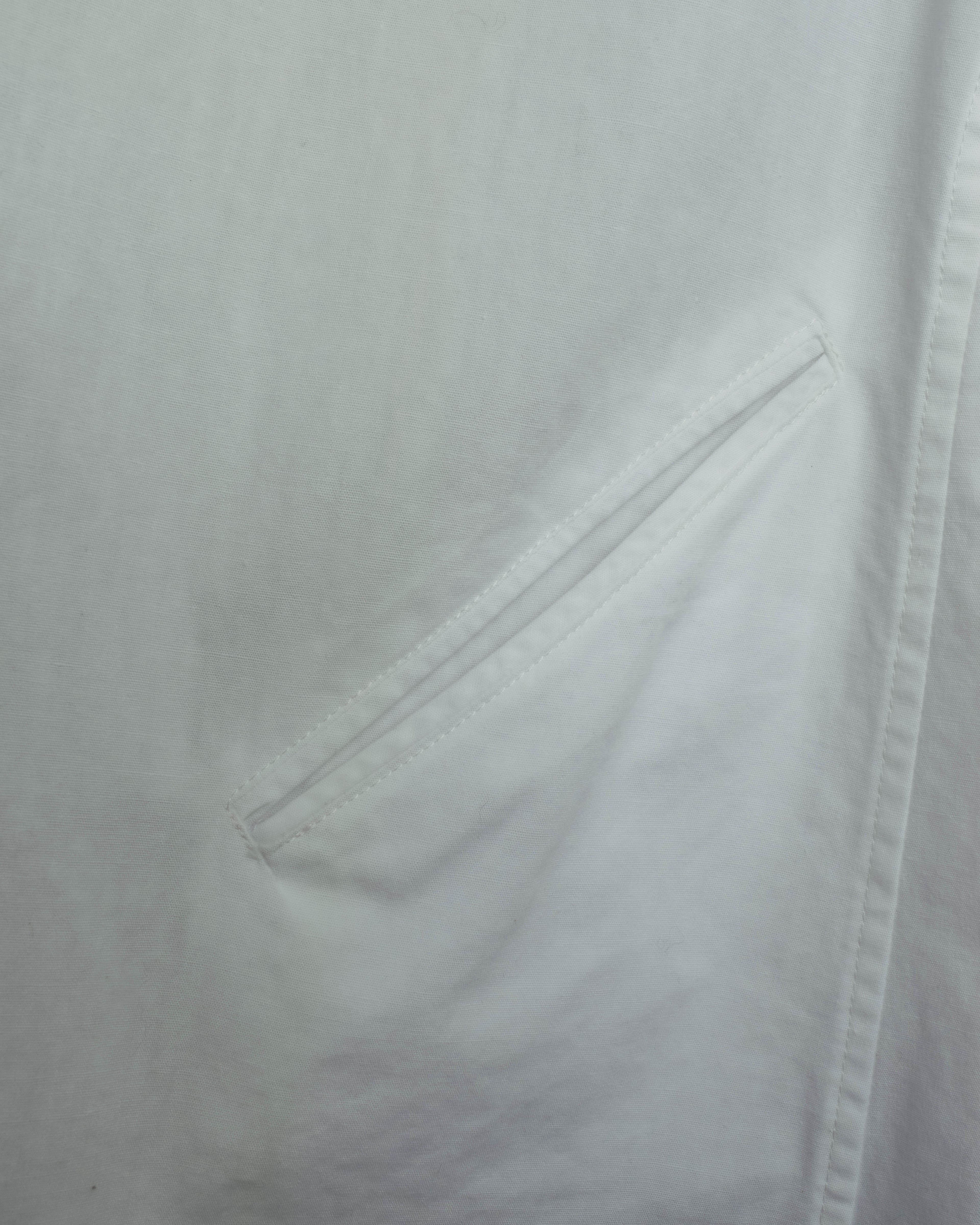 "Y's" 90's-00's Open collar long cotton shirt coat