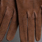 Vintage genuine leather camel brown gloves