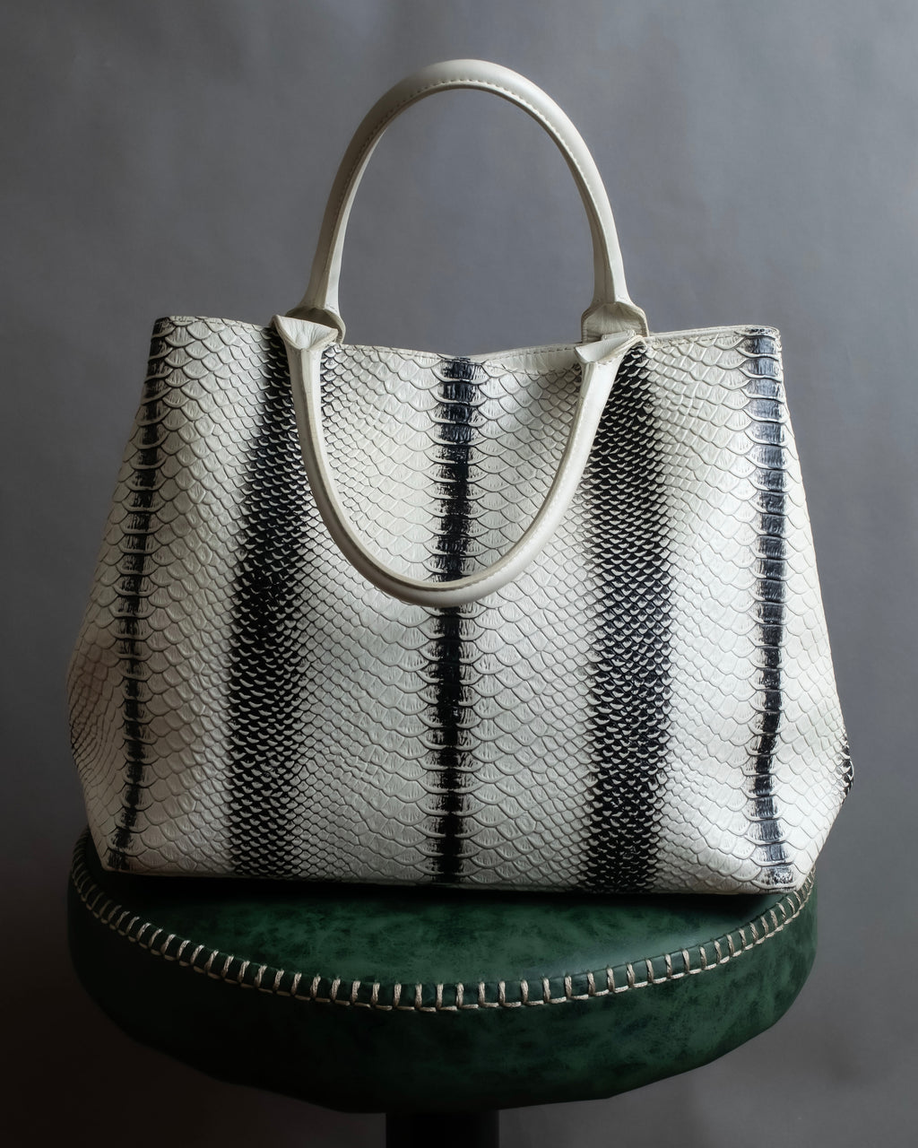 "Vivienne Westwood" Monotone python leather handbag