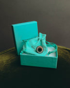 -SPECIAL- “Tiffany & Co.” 2000’s Pearl and black stone Ziegfeld cocktail ring