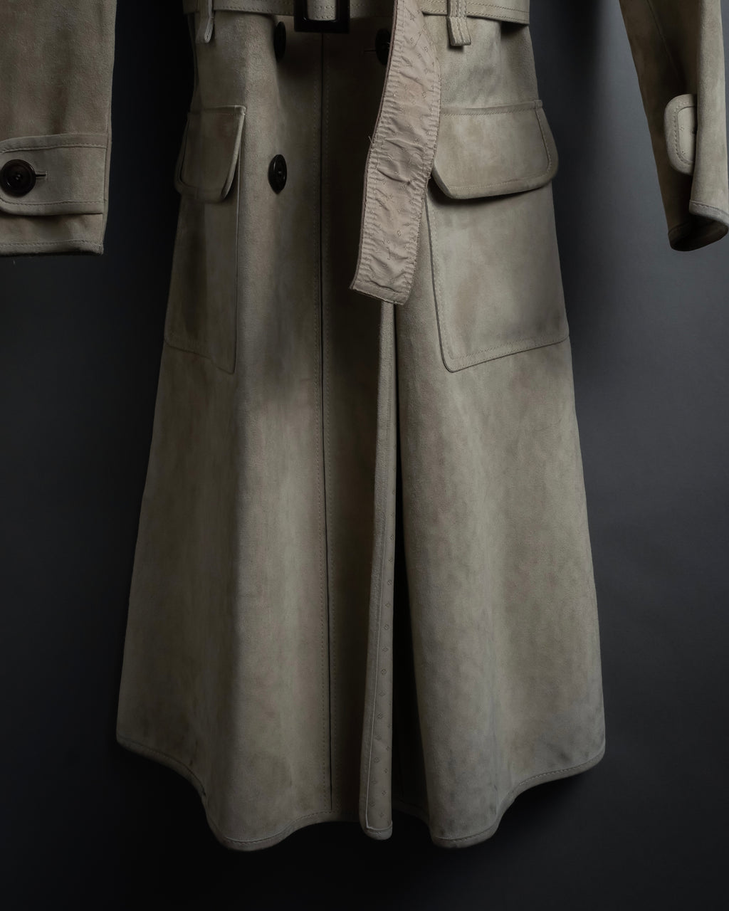 "LOUIS VUITTON" 00's Marc Jacobs period double-breasted suede coat