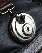 "BALENCIAGA" Circle lock design leather doctor bag