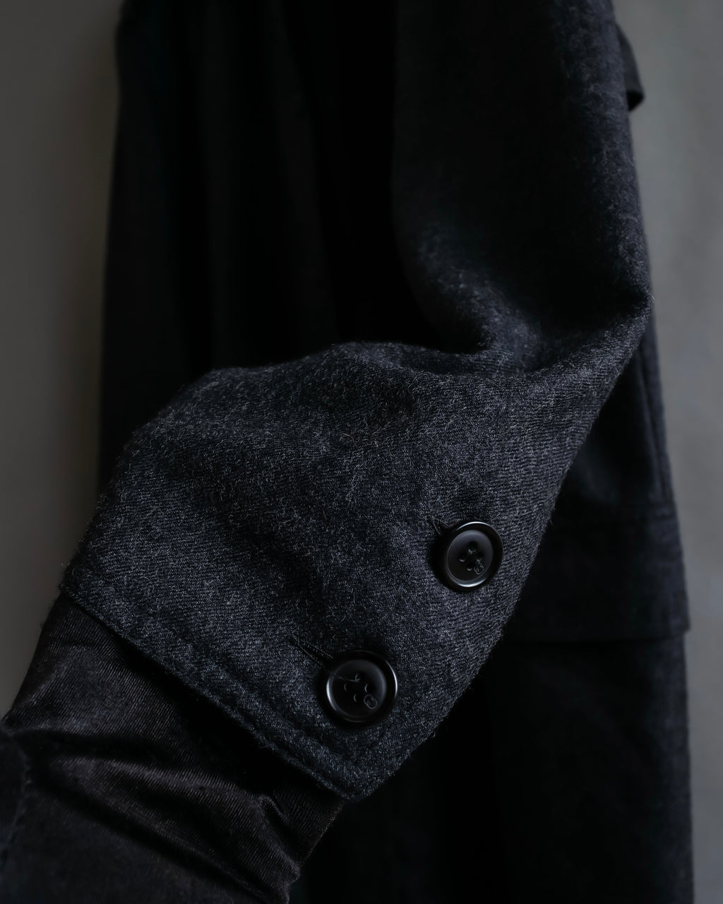 "GUCCI" 70's velvet collar design long coat