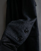 "GUCCI" 70's velvet collar design long coat
