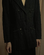 "ISSEY MIYAKE" 98SS Cotton shrunken tailored jacket