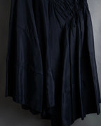 "COMME des GARÇONS" 90SS triacetate smocked asymmetric skirt