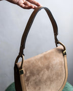 "Christian Dior" Suede material one handle shoulder bag