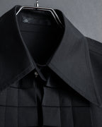 “BURBERRY” Tuxedo bib detail dress shirt