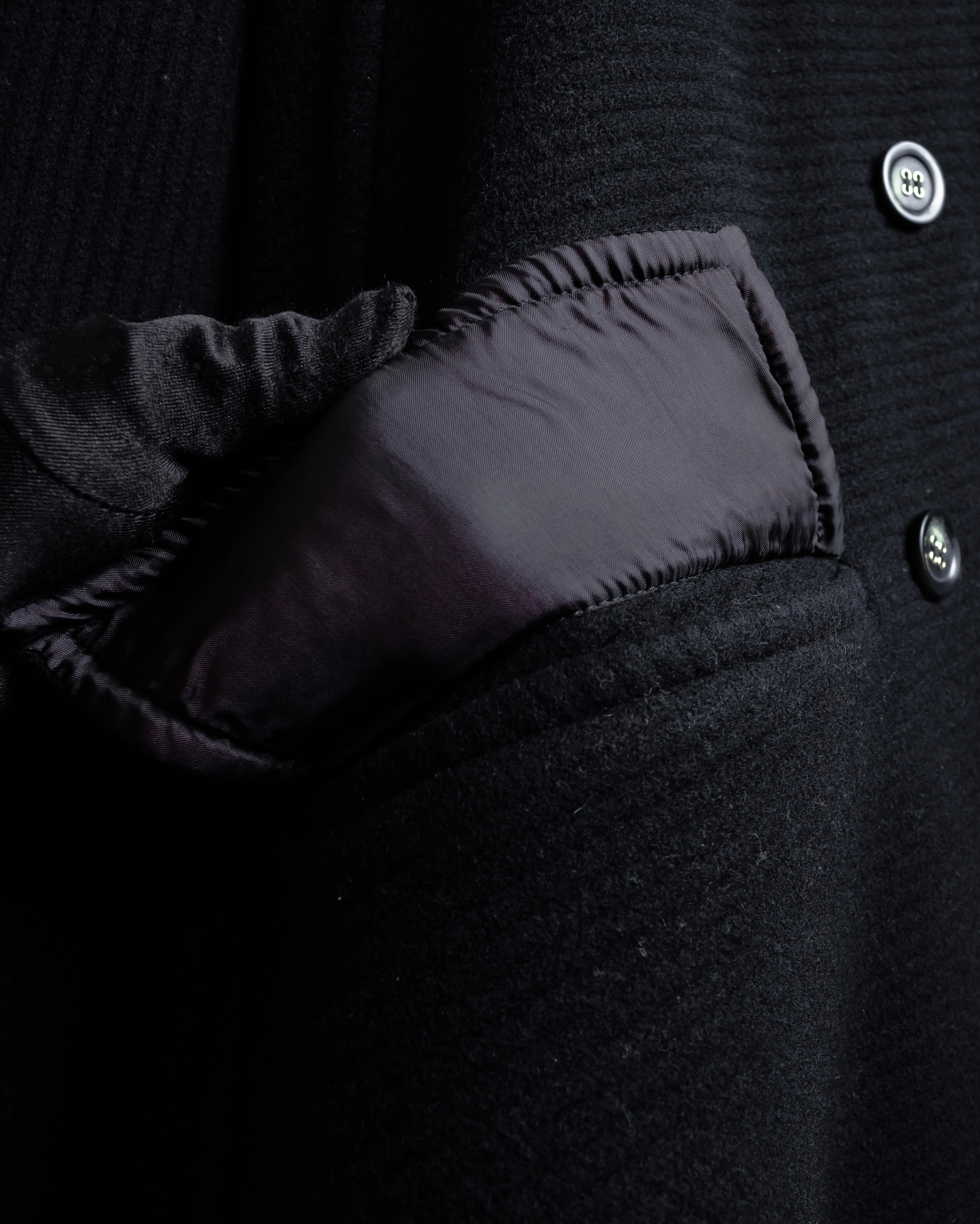 "Valentino Garavani"Shawl collar A-line silhouette long coat