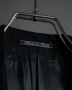 “Gianni Versace” 80’s-90’s Shadowed-texture tailored jacket