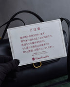 "PIERRE BALMAIN" Horizontal design grain leather 2way shoulder bag