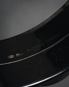 "Bottega Veneta" 2006-2012 ebony and sterling silver tiger eye bangle