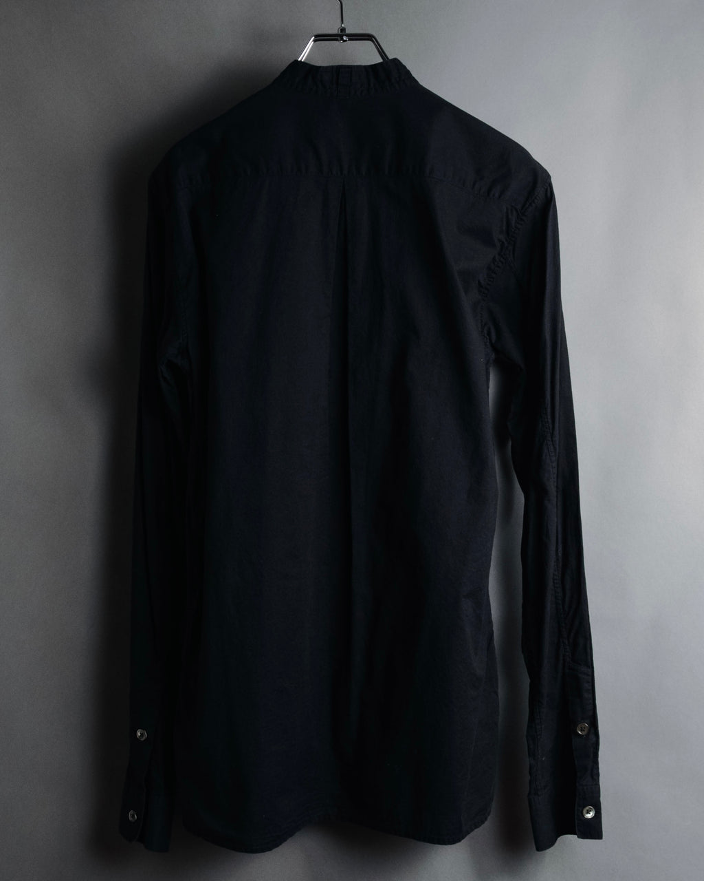 "ANN DEMEULEMEESTER" 01’s-05’s Poetically cut band collar cotton shirt