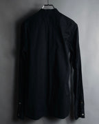 "ANN DEMEULEMEESTER" 01’s-05’s Poetically cut band collar cotton shirt
