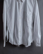 "COMME des GARCONS HOMME PLUS" 15SS Ripped cutting design cotton shirt