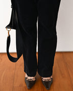 BURBERRY/ Slim Fit Single Breasted Corduroy Set Up Black
