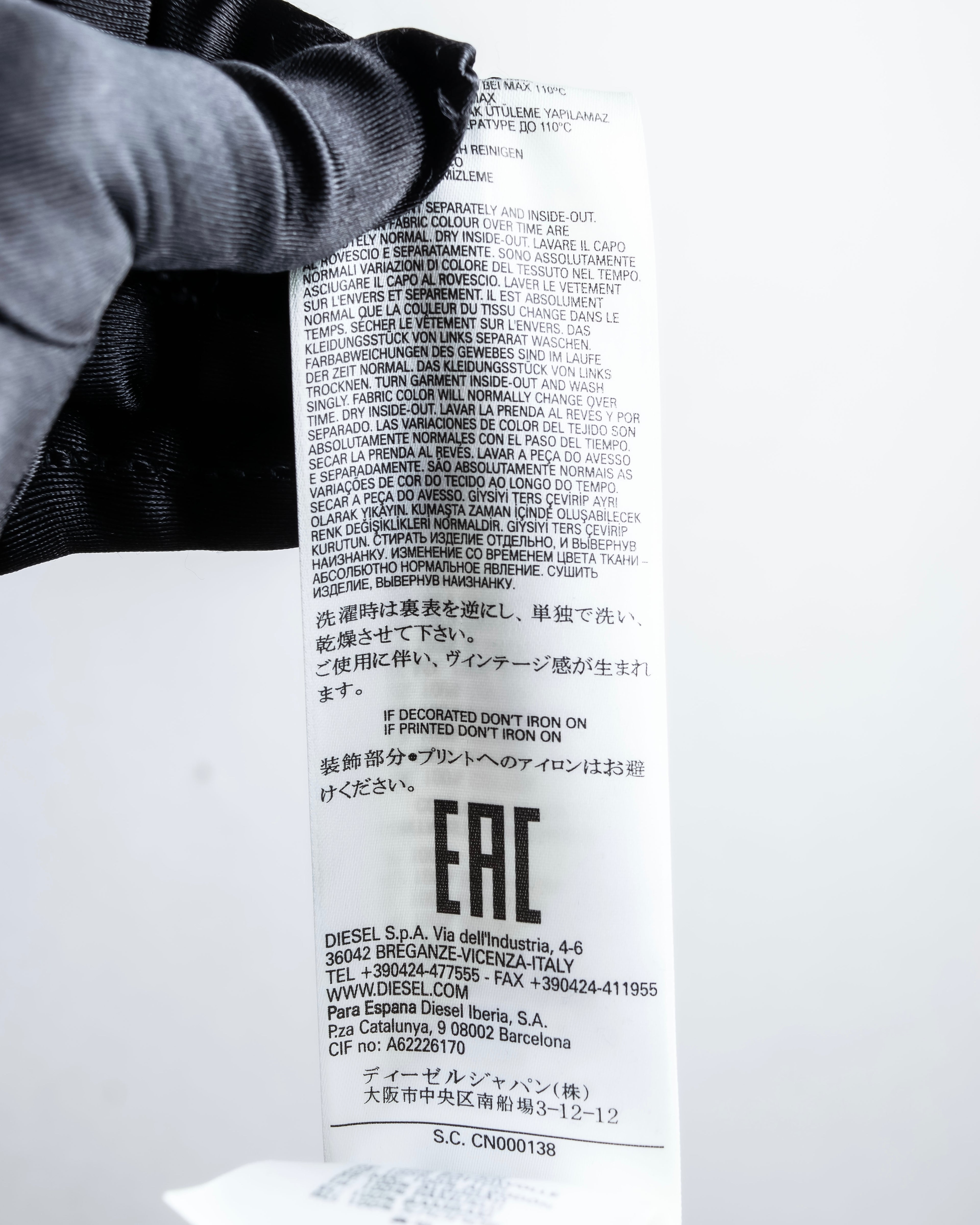 "DIESEL" Docking design double zipper mimollet one piece