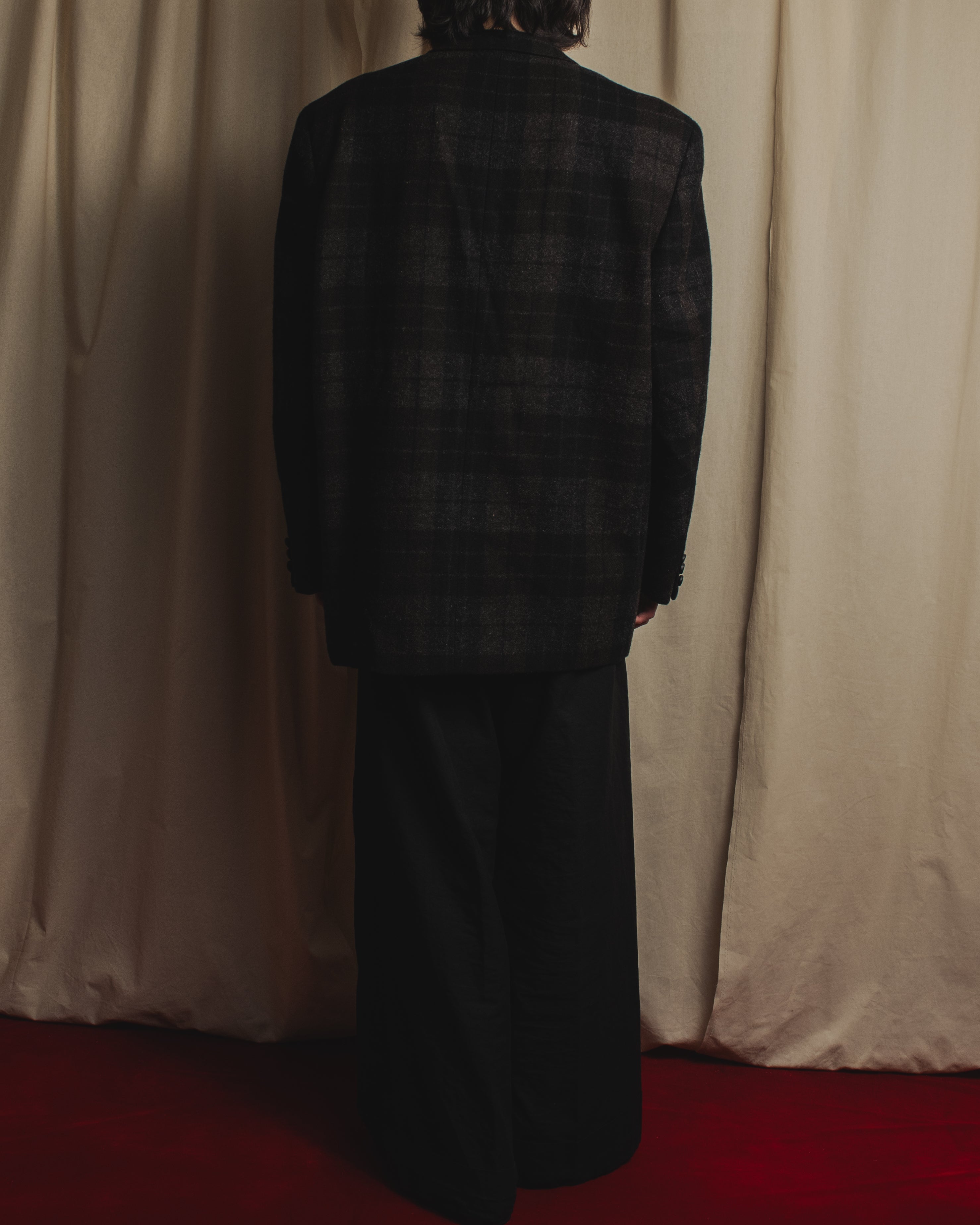Chaqueta a cuadros de corte recto de la colección 88AW de COMME des GARÇONS HOMME