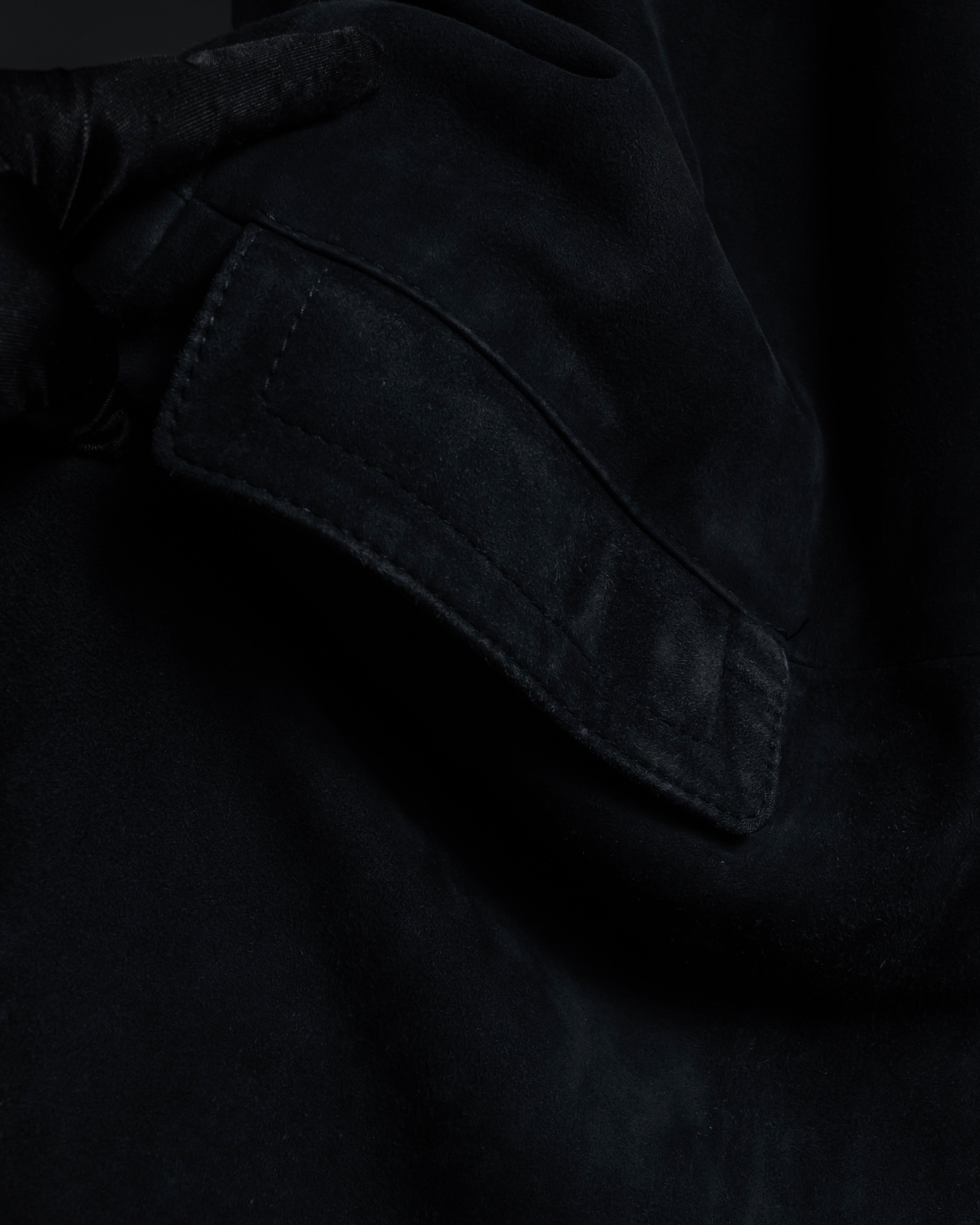 -SPECIAL- "GUCCI" 1998's-01's Tom Ford period beautiful faded suede long coat