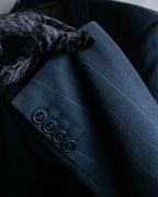 "CHRISTIAN DIOR MONSIEUR"
 Fine pitch stripe pattern notch lapel tailored jacket