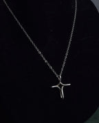 "Tiffany&Co" Elsa Peretti infinity cross silver necklace
