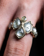 "CHANEL" Mysterious details stone ring