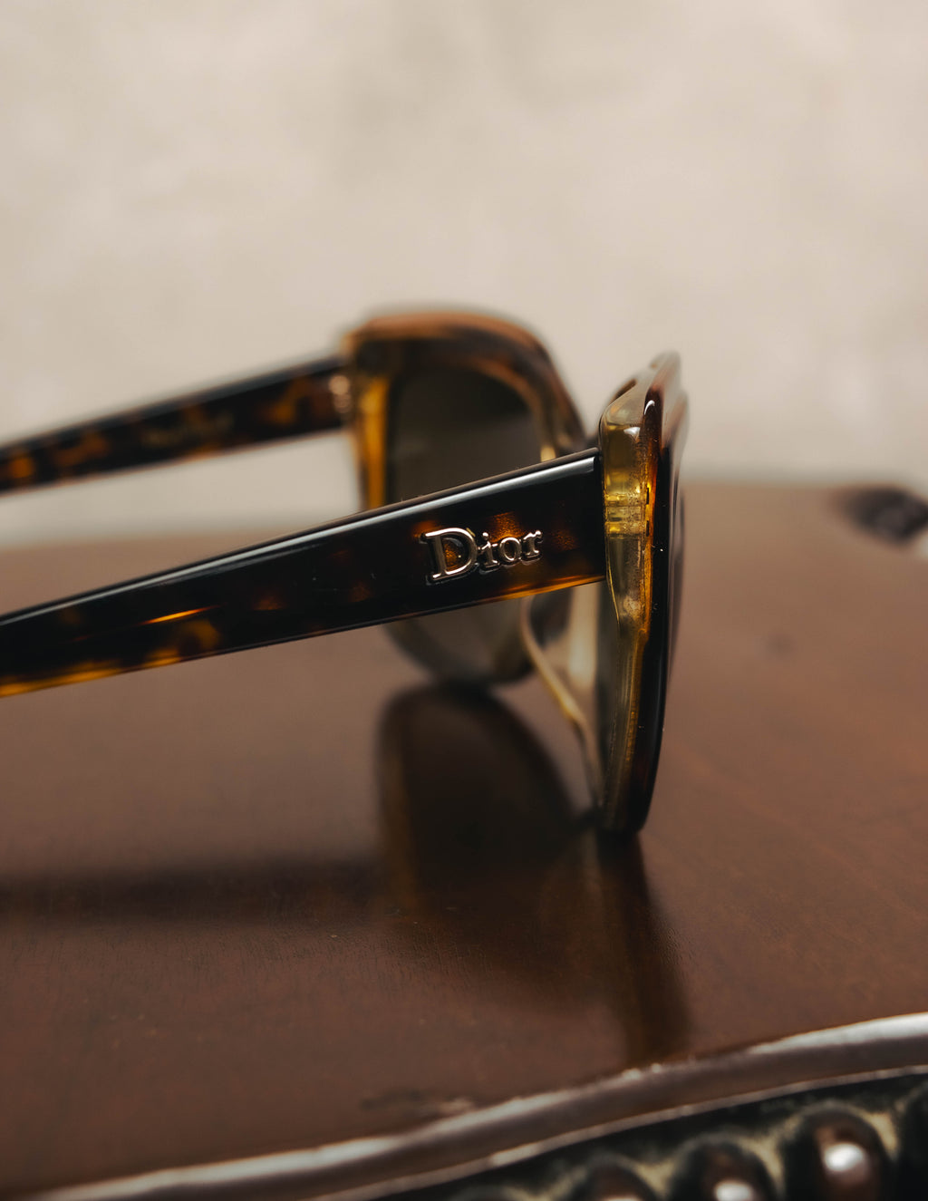 "Christian Dior" 2010's Glittered tortoiseshell sunglasses