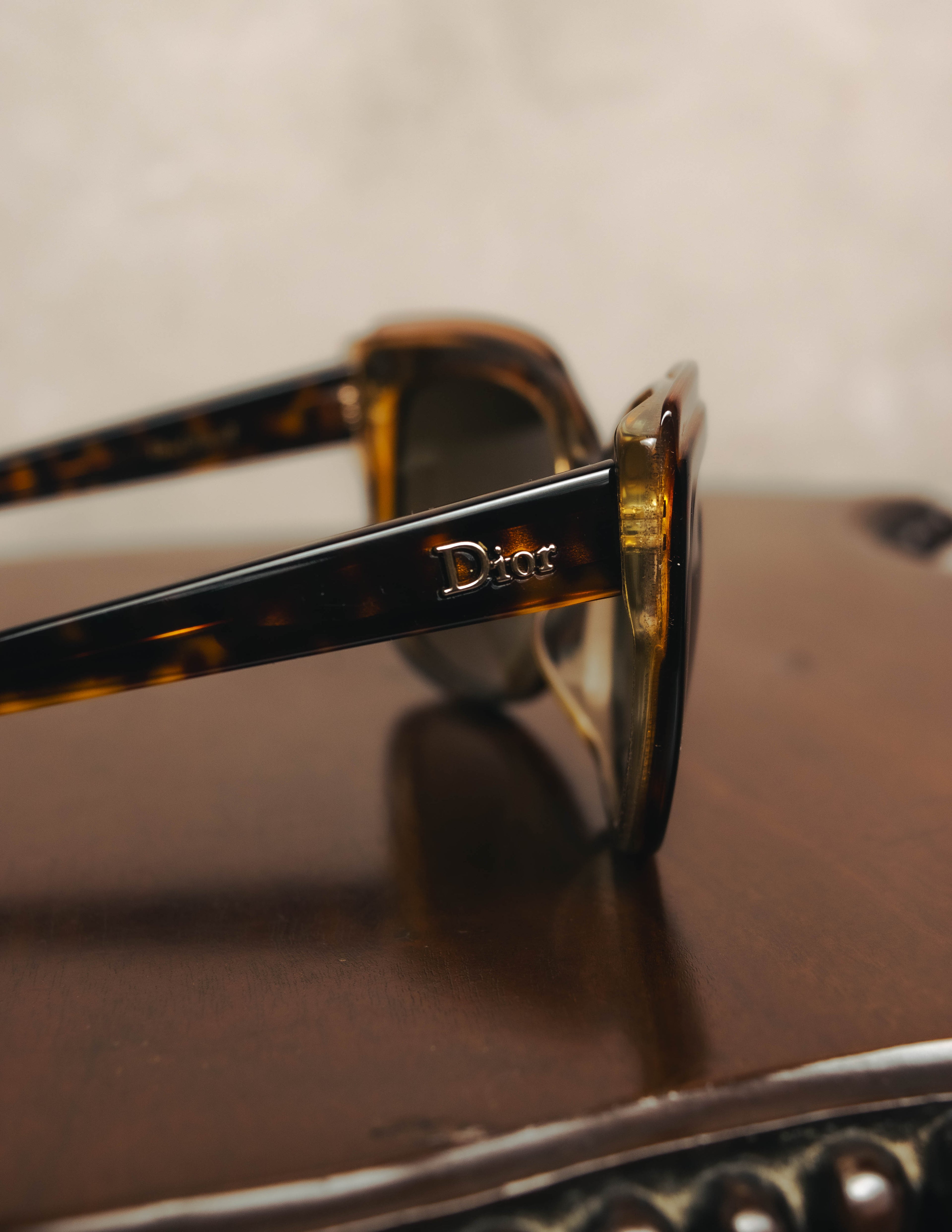 "Christian Dior" 2010's Glittered tortoiseshell sunglasses