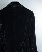 "ERREUNO" Relaxed tailored velour jacket