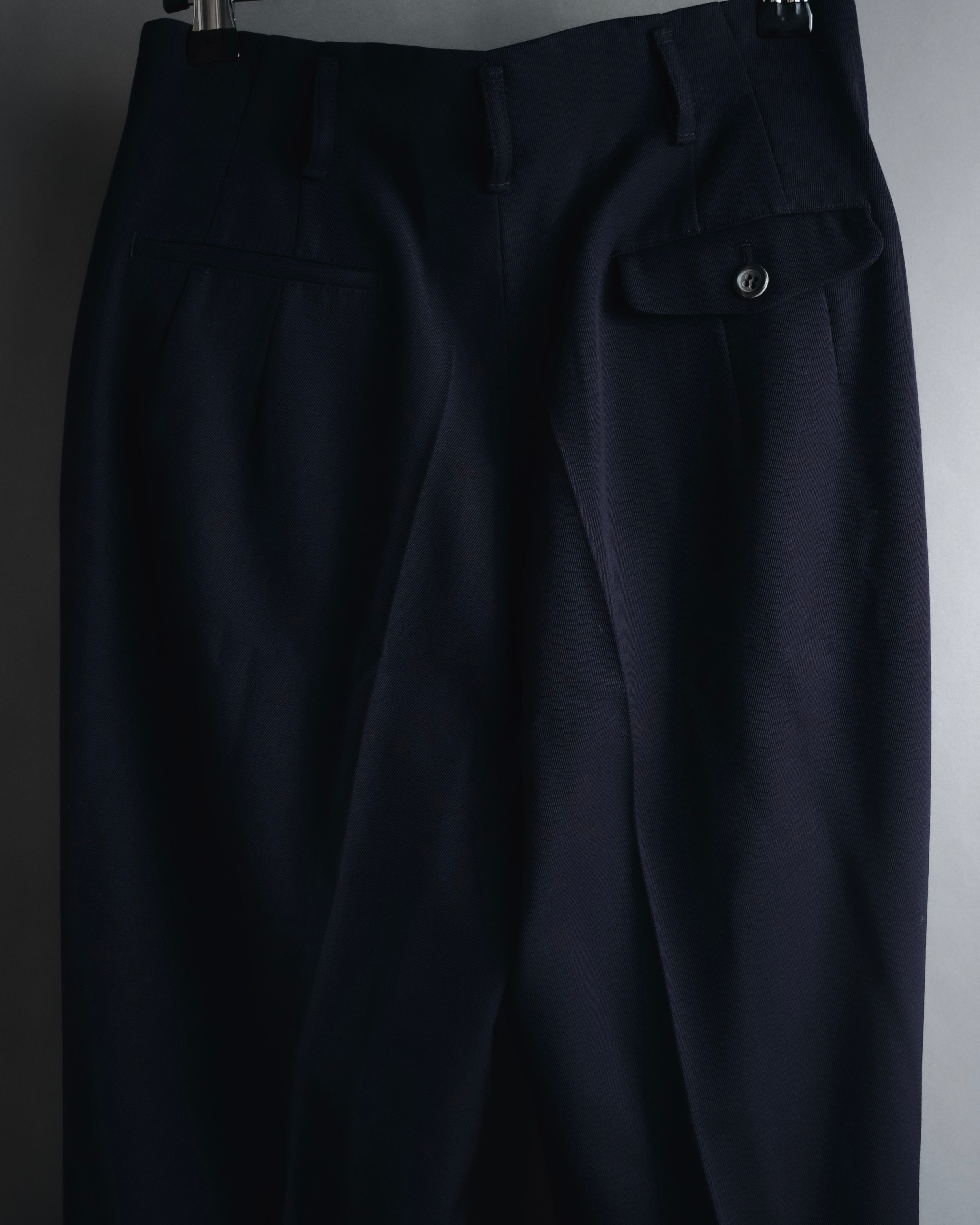 "JIL SANDER" 90’s pure new wool minimalist slacks