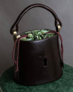 "KENZO" Camouflage design drawstring leather bag