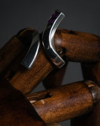 “GUCCI” 1990’s-2000’s Amethyst bypass silver ring