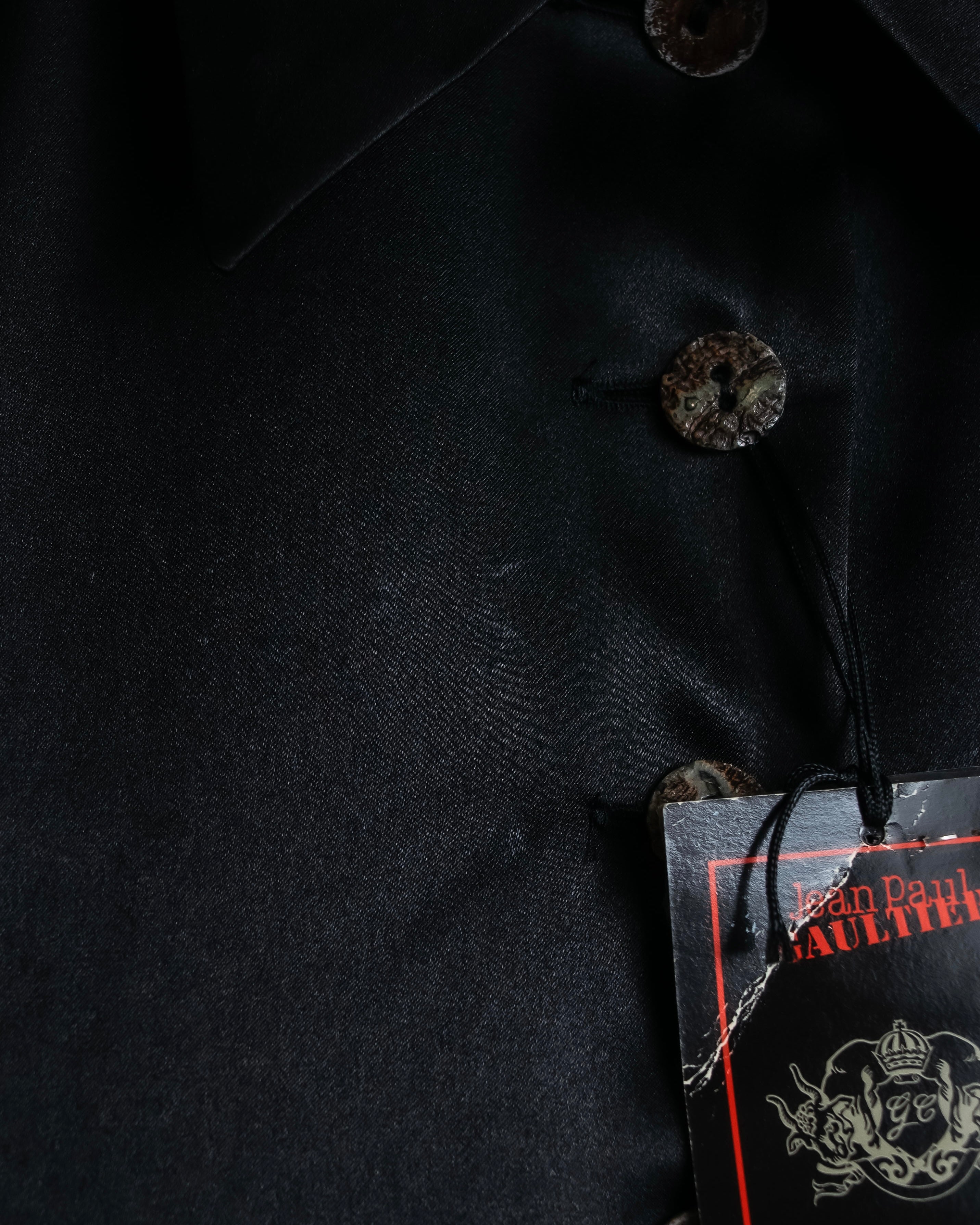 "JEAN PAUL GAULTIER" Beautiful glossy shirt dress