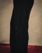 -SPECIAL- “SAINT LAURENT” 2016’s- lamé velvet tuxedo trousers
