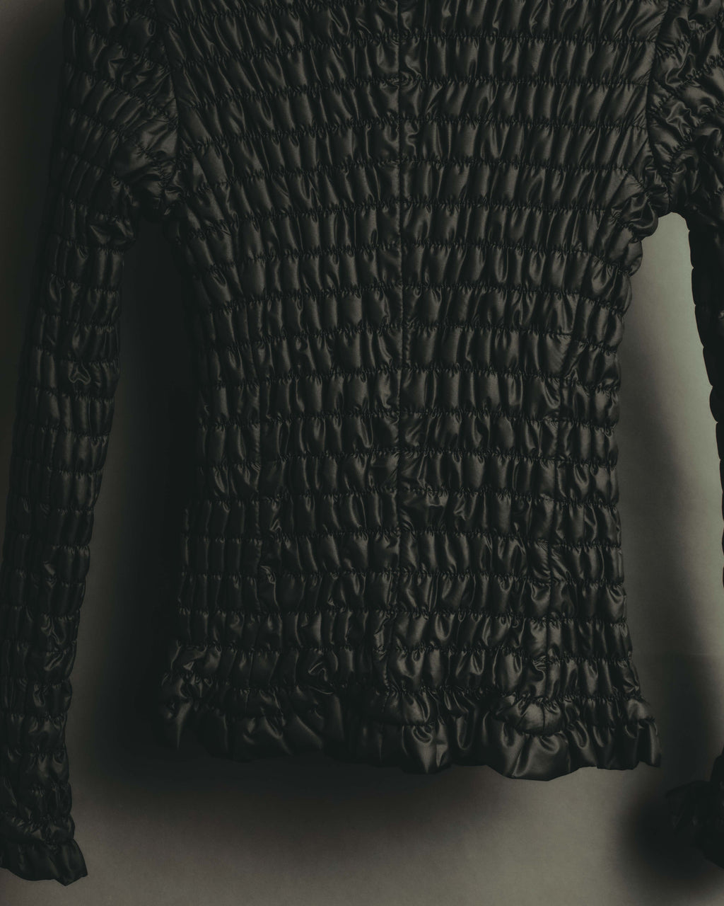 "ARMANI COLLEZIONI" 00's-10's Sculptural ruched zip-up jacket