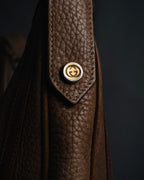 –SPECIAL– "GUCCI" 70’s pigskin horsebit piston hobo bag